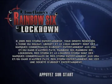 Tom Clancy's Rainbow Six - Lockdown screen shot title